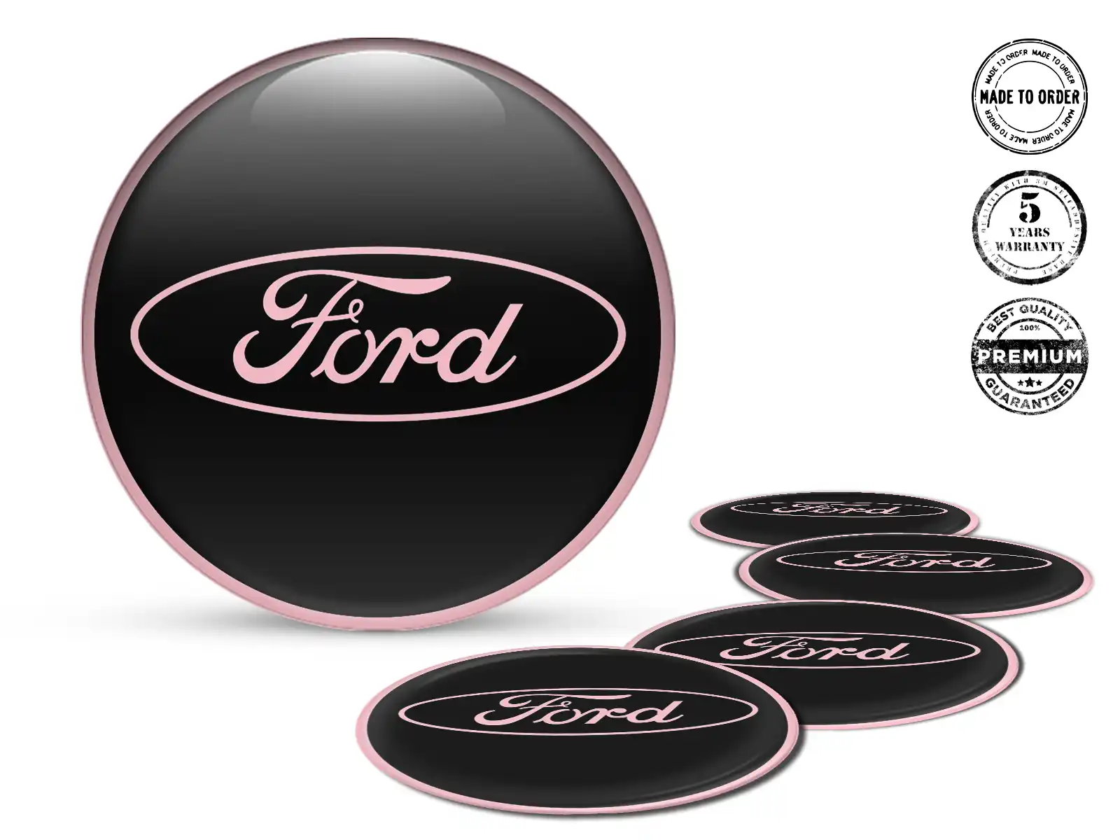 Ford Style Insignes Roue Autocollants Époxy Premium
